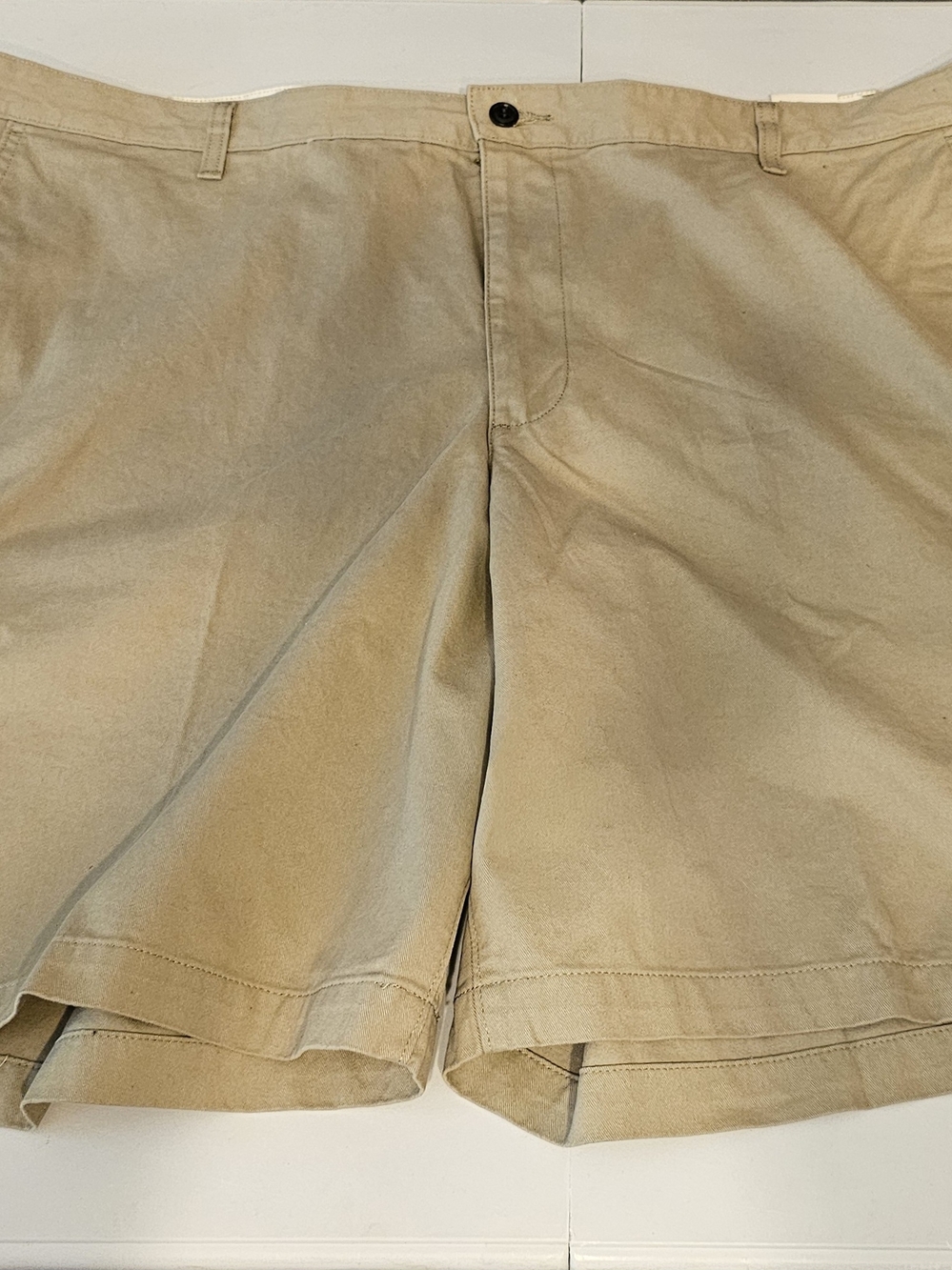 New Mens Dockers Khaki Perfect Short Shorts Size 52 Big & Tall 10.5” Inseam NWT